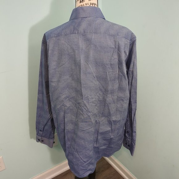 Hart Schaffner Marx 100% Cotton Long Sleeve Button Up Dress Shirt large - Picture 2 of 5